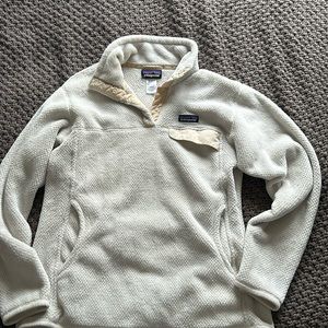White Patagonia Quarter Button Up